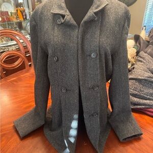Men's Classic Charcoal Pea Coat